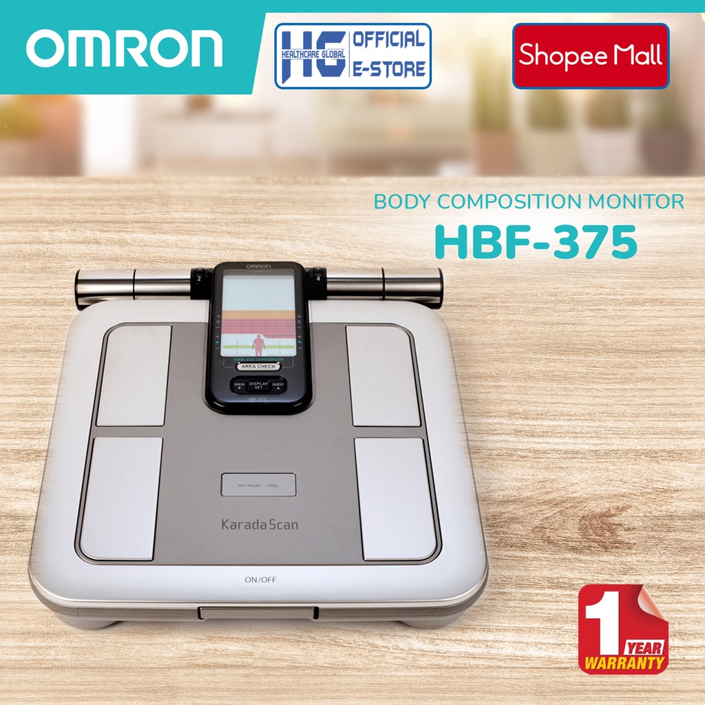 Máy Đo Thành Phần Cơ Thể Và Phân Tích Lượng Mỡ OMRON HBF-375 | Thương Hiệu Nhật Bản Bảo Hành 24 Tháng