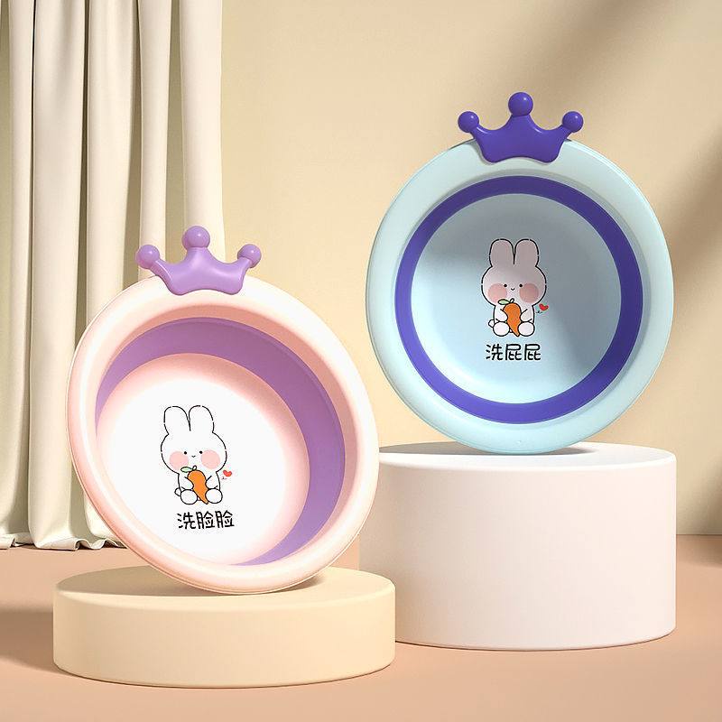 Thau Gấp Gọn, Chậu Xếp Gọn Silicon Du lịch, Thau Rửa Mặt Sinh Viên, Em Bé