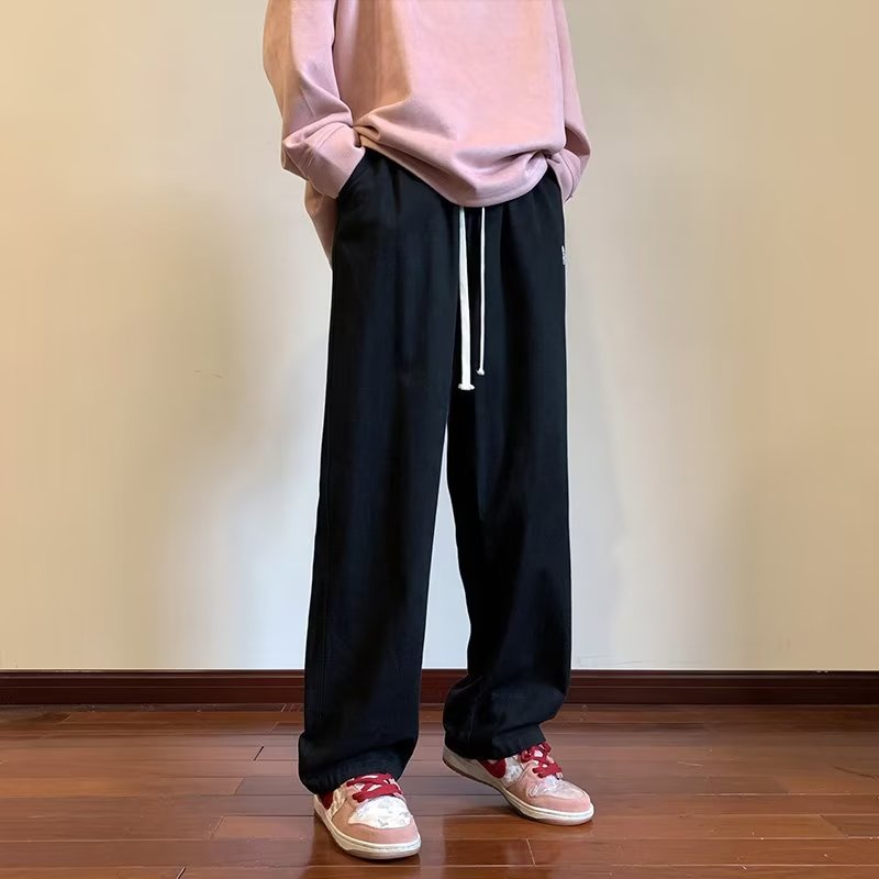 Quần ống rộng Màu Trơn Thời Trang Hàn Quốc Cho Nam