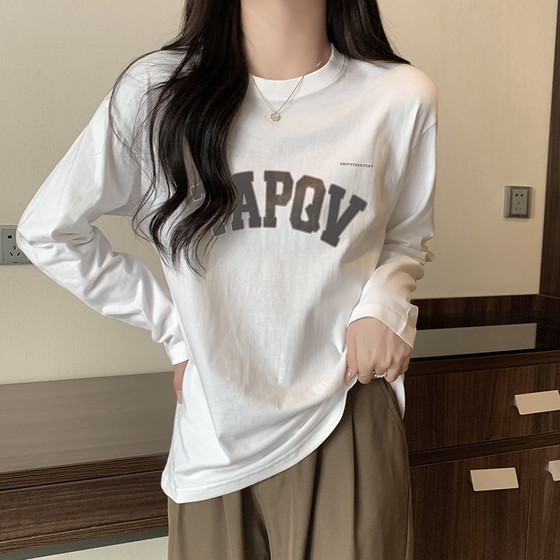 NRVP Áo Thun Nữ Dài Tay Thời Trang Hàn Quốc 2023