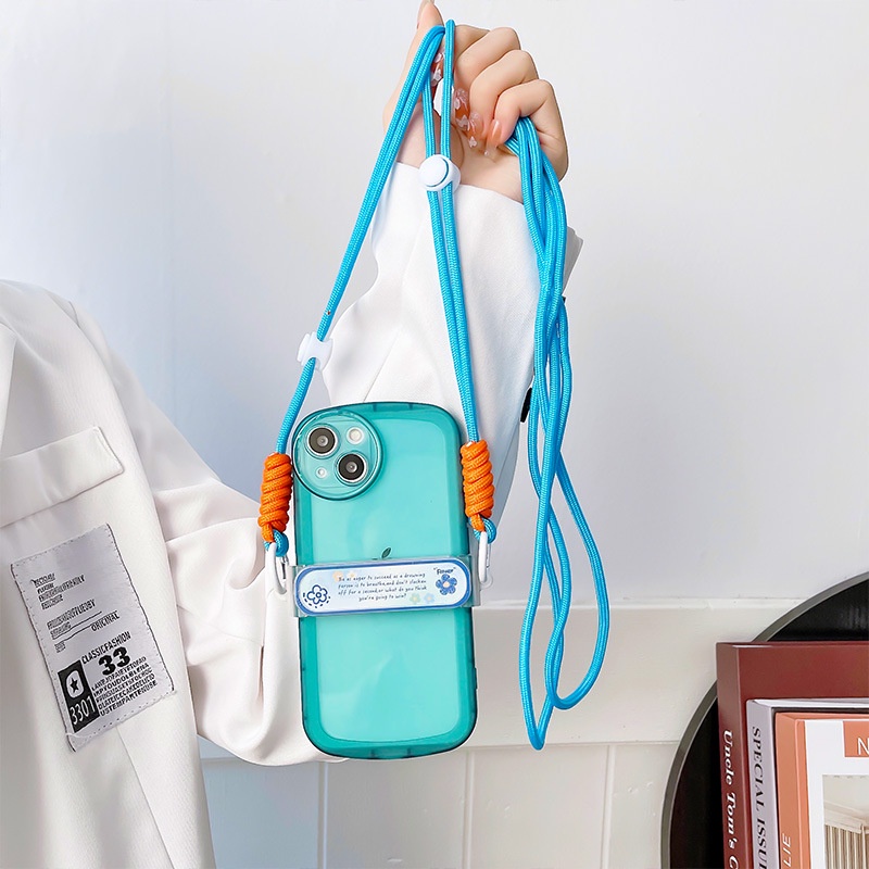 Dây Đeo Điện Thoại / Móc Khóa Hình Cá Mập Hoạt Hình Màu Kẹo Chống Thất Lạc Qipin