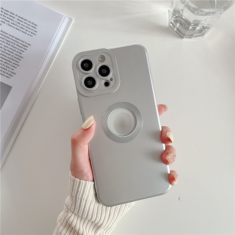 Ốp hở táo nhám cho iphone 6plus/7plus/X/Xsmax/11/11promax/12/12promax/13/13pro/13promax/14/14pro/14plus/14promax
