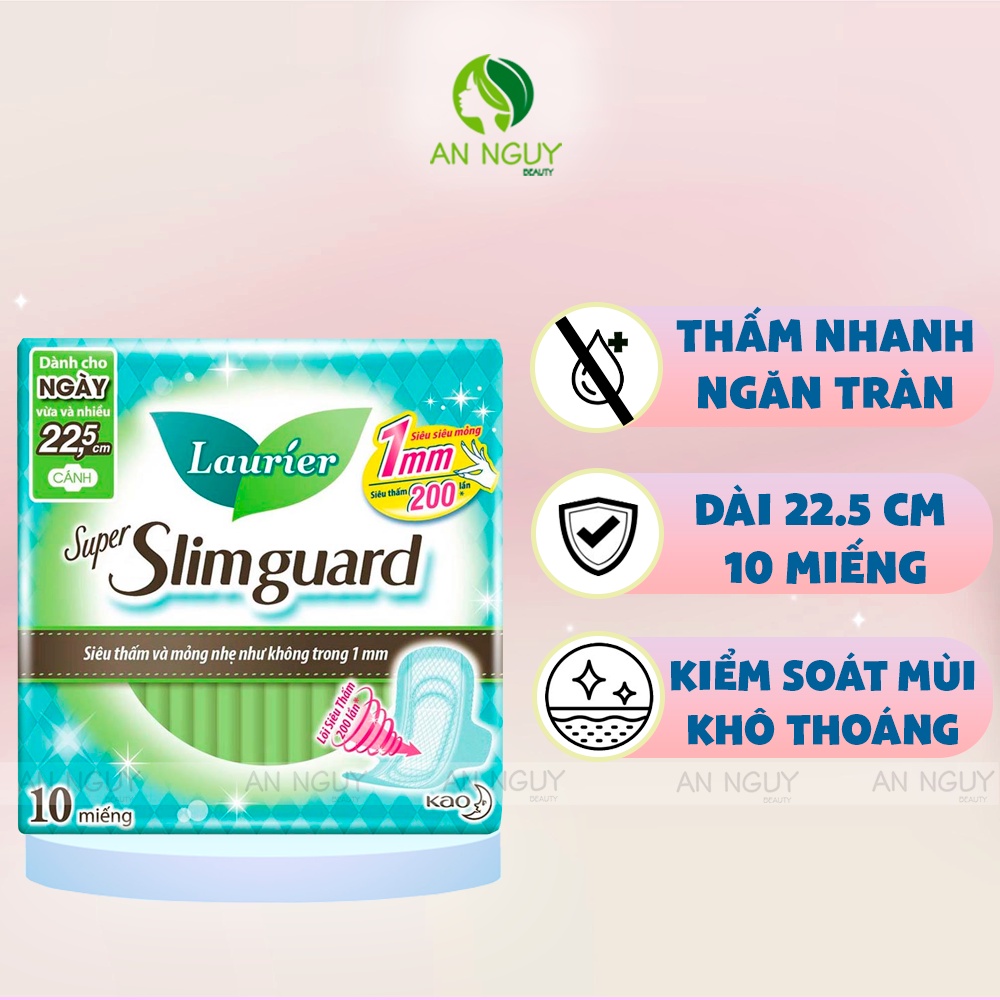 Băng Vệ Sinh Laurier Super Slimguard không hương (10miếng)