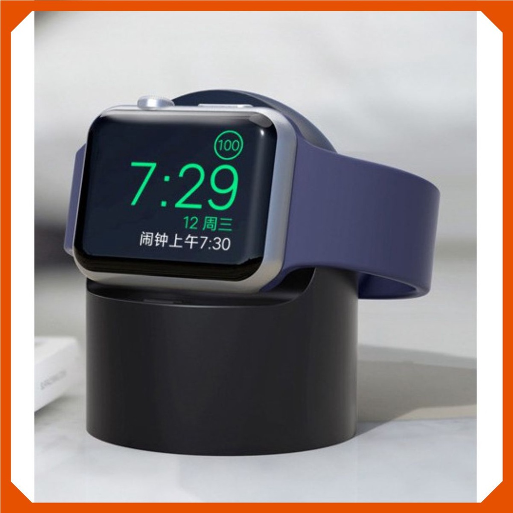 Giá Đỡ Sạc Đồng Hồ Thông Minh Apple Watch Series 7 6 5 4 3 2 1 38 42 40 45 41Mm Bằng Silicon