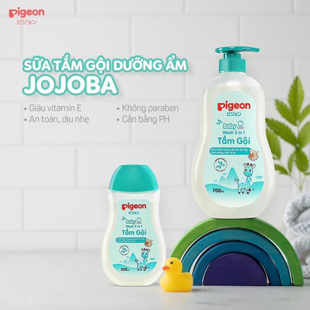 Tắm Gội Dịu Nhẹ Pigeon Hương Jojoba 200ml/700ml (MẪU MỚI)