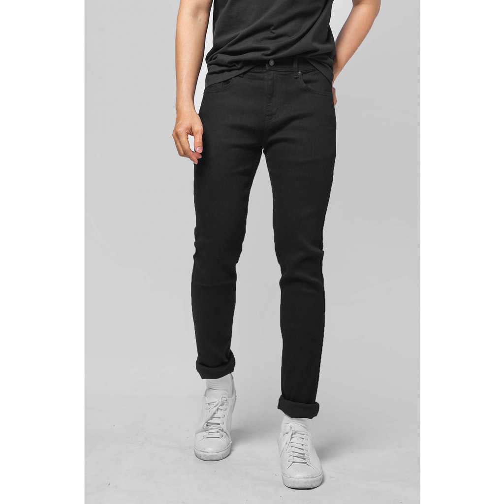 Quần jean nam - Quần Jean nam màu đen form skinny và slimfit có độ co giãn