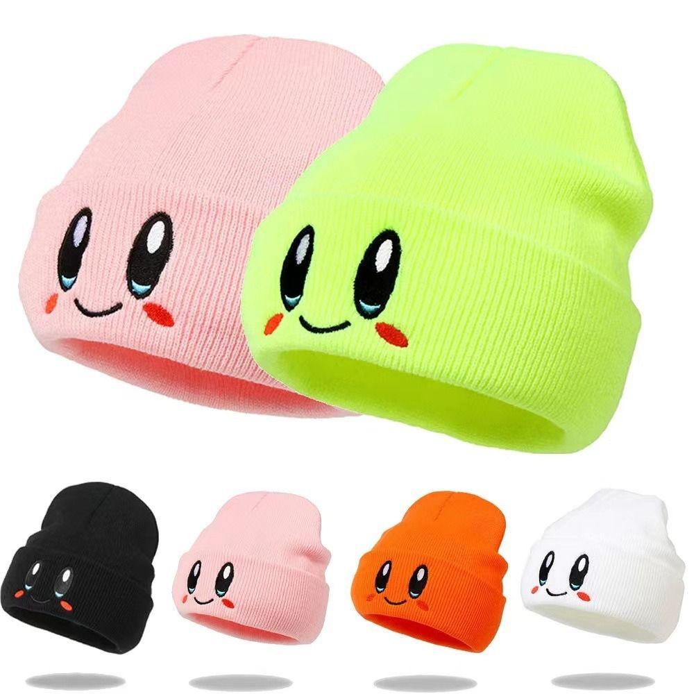 Mũ Beanie Dệt Kim Họa Tiết Mặt Cười Vui Nhộn Thời Trang Mùa Đông Cho Nam Và Nữ