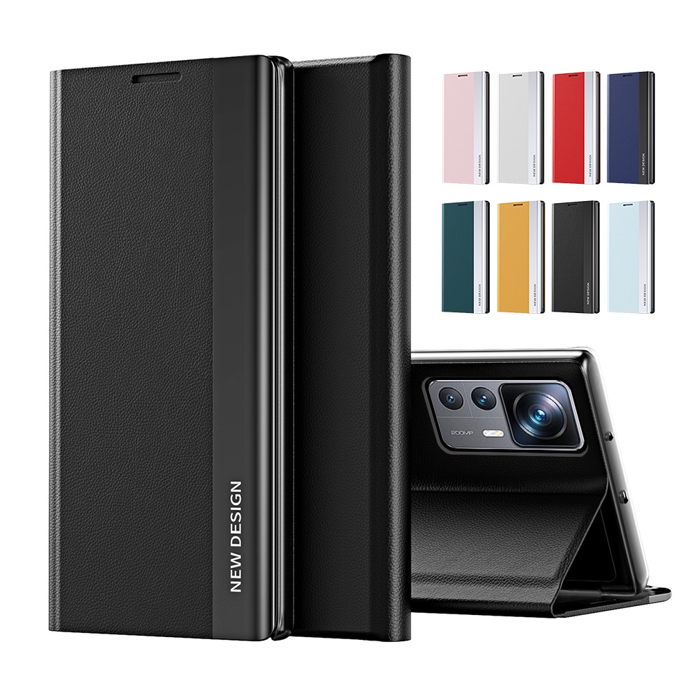 Bao Nắp Gập Chất Giả Da Dập Hình Cây Cho Điện Thoại Xiaomi 12T Pro Redmi K50 Ultra Xiaomi12t K50ultra 5G