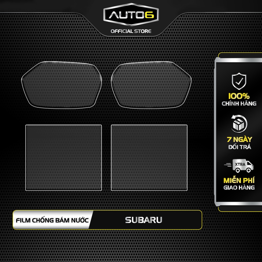 Combo tấm dán kính chống bám nước gương ô tô SUBARU FORESTER full size - AUTO6