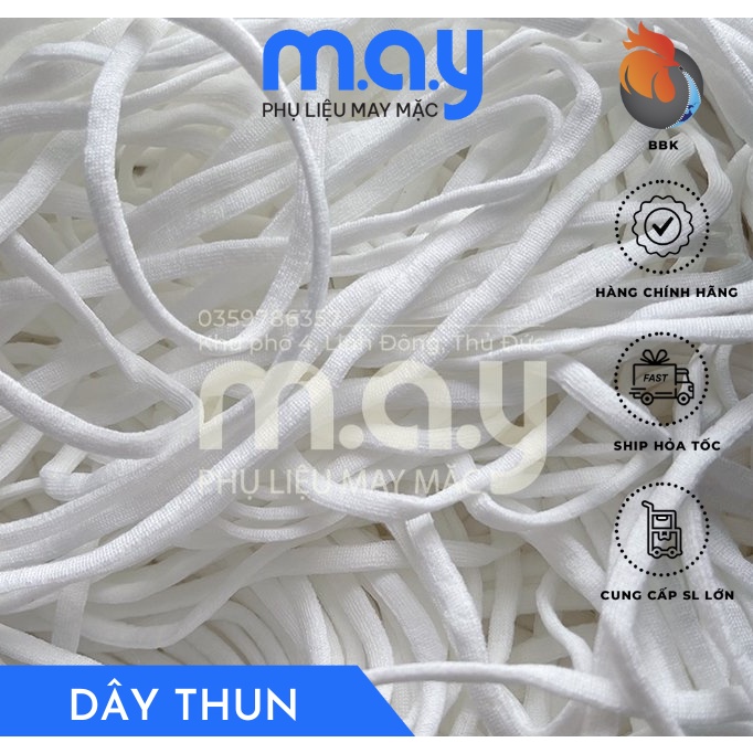 Dây thun đa năng M.A.Y may khẩu trang, quần áo
