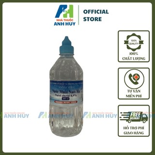 Nước muối sinh lý súc miệng natri clorid 0,9% ch/500ml