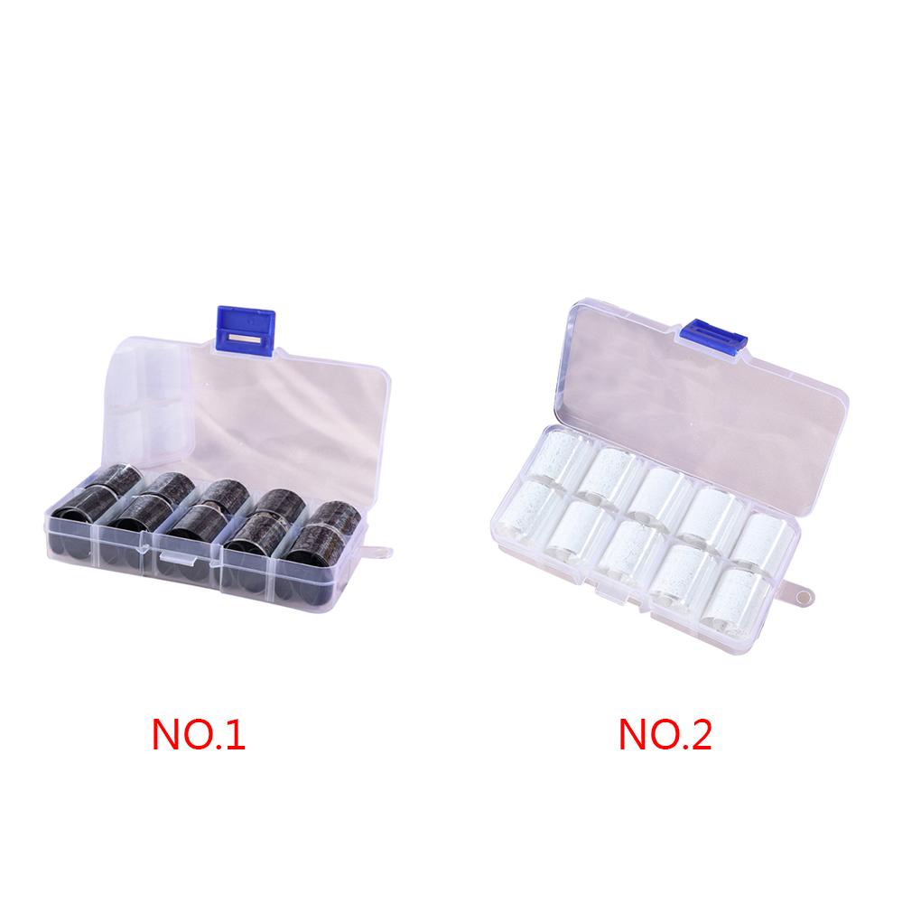 Bộ 10 Cuộn Giấy Foil Dán Móng Nghệ Thuật Họa Tiết Ren Hoa Màu Trắng Đen