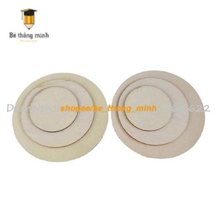100 miếng gỗ tròn - size 2cm 2.5cm 3cm 4cm 5cm
