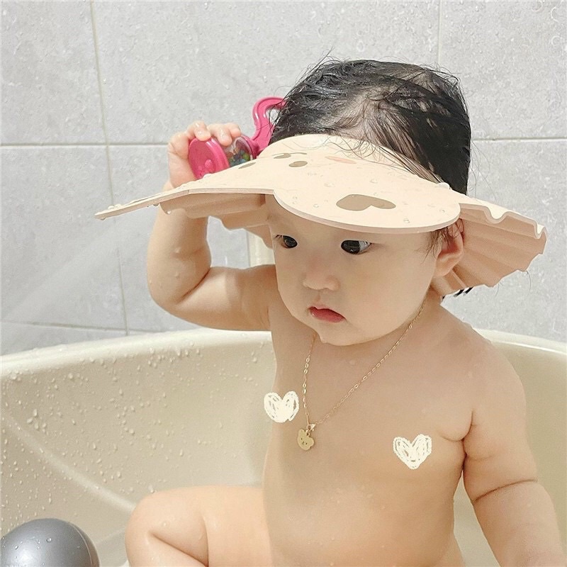 Mũ Tắm Chắn Nước Xuất Hàn Cho Bé