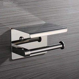 Hộp đựng giấy vệ sinh inox sus 304 dầy + kệ để đồ
