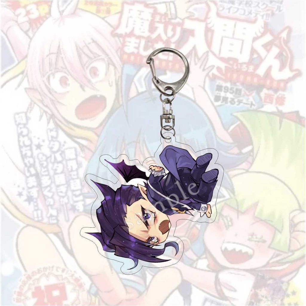 Thiếu Nữ HQ3 Mairimashita! Iruma-kun Móc Chìa Khóa Bằng Acrylic In Họa Tiết Hoạt Hình Iruma Clara Valac Dễ Thương Dùng Làm Quà Tặng