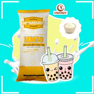 Bột sữa bột kem béo Thực Vật Home Mix (HM38) Bịch 1kg - Bột trà sữa tự pha tại nhà thơm ngon chuẩn vị quán