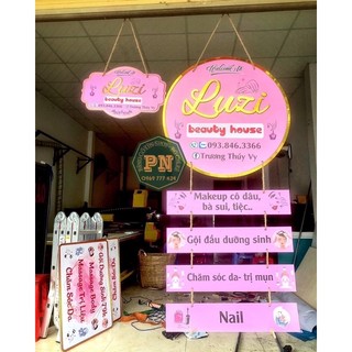 Bảng gỗ treo tên shop - bảng gỗ decor thương hiệu - bảng gỗ - decor