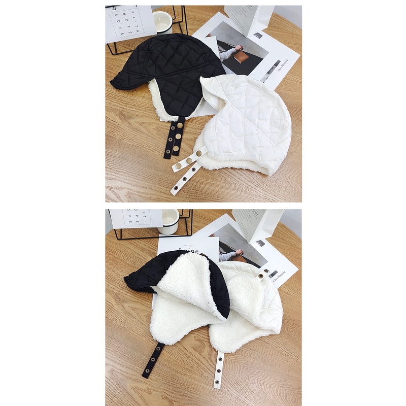 Mũ Lưỡi Trai Chất Nhung Cotton Họa Tiết Sọc Caro Phong Cách Hàn Quốc Chống Thấm Nước Thời Trang Thu Đông Cho Nữ