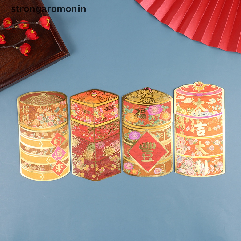 Bao Lì Xì Đỏ May Mắn 3D Kiểu Trung Hoa Dễ Thương
