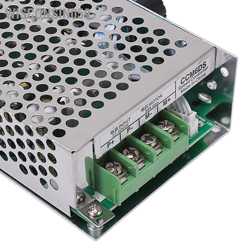 [Hàng Sẵn] Bộ điều khiển tốc độ động cơ DC chỉnh công tắc 12‑50V 30A với chỉ báo cho máy 【Wisconsin059】