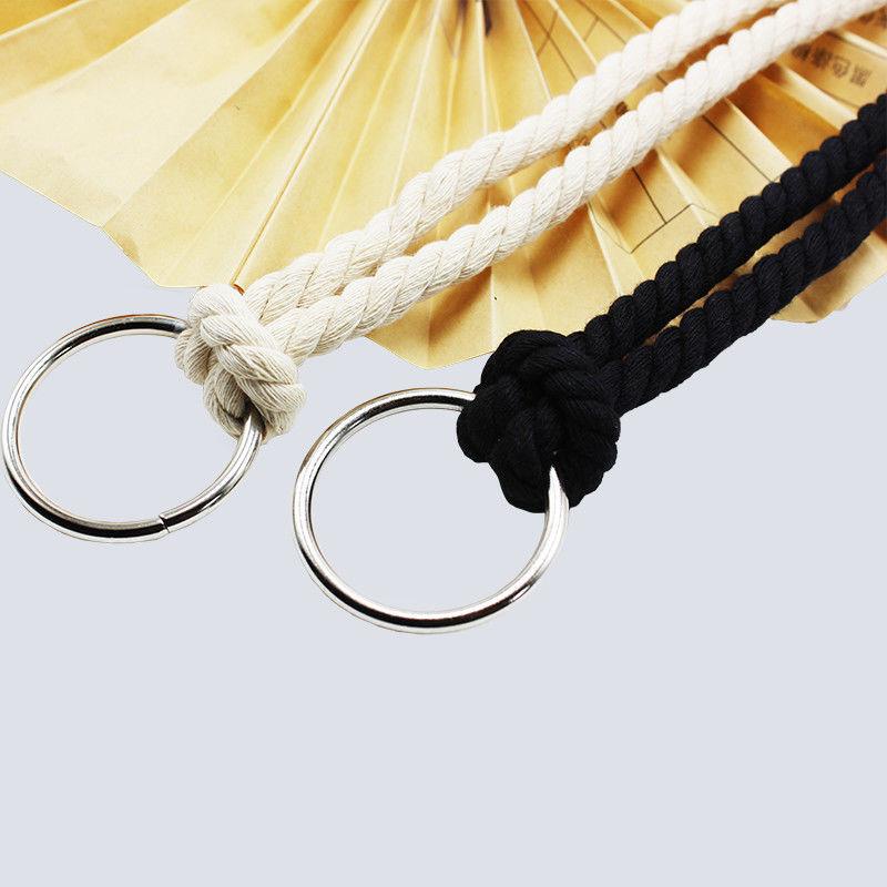 Thắt Lưng Dây Thừng cotton Màu Trắng Đen Phong Cách Harajuku Đơn Giản Dễ Phối Đồ Cho Nữ