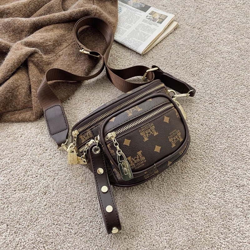 Túi bao tử  đeo bụng đeo chéo hoạ tiết trẻ trung T550 | BigBuy360 - bigbuy360.vn