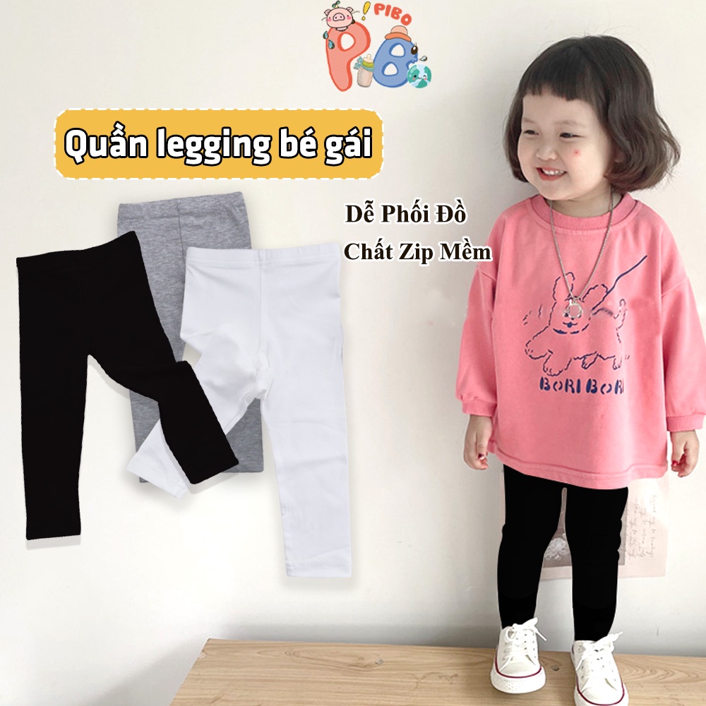 Quần Legging Dài Bé Gái Dáng Ôm Thời Trang Dễ Phối Đồ - Babyboo - PiBo Store