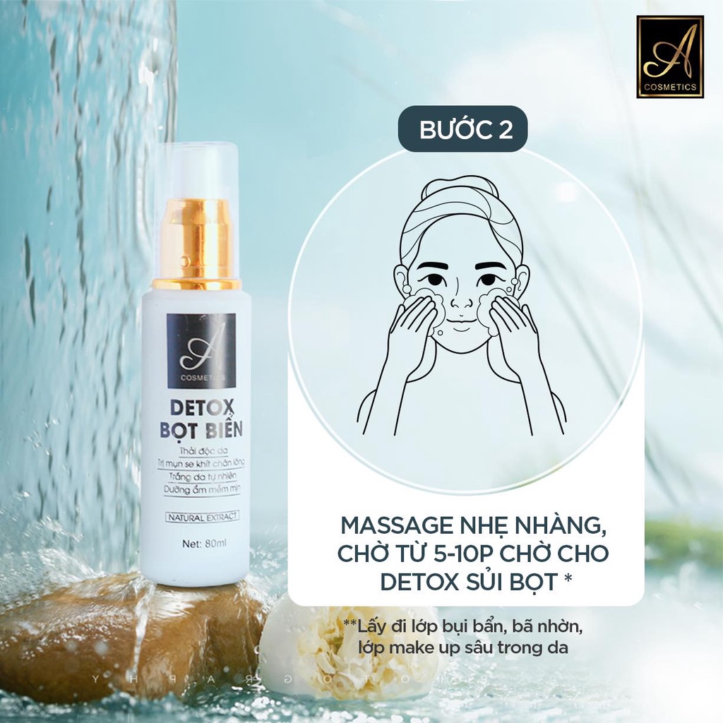Detox bọt biển thải độc chữ A - Acometics -Mỹ phẩm Phương Anh