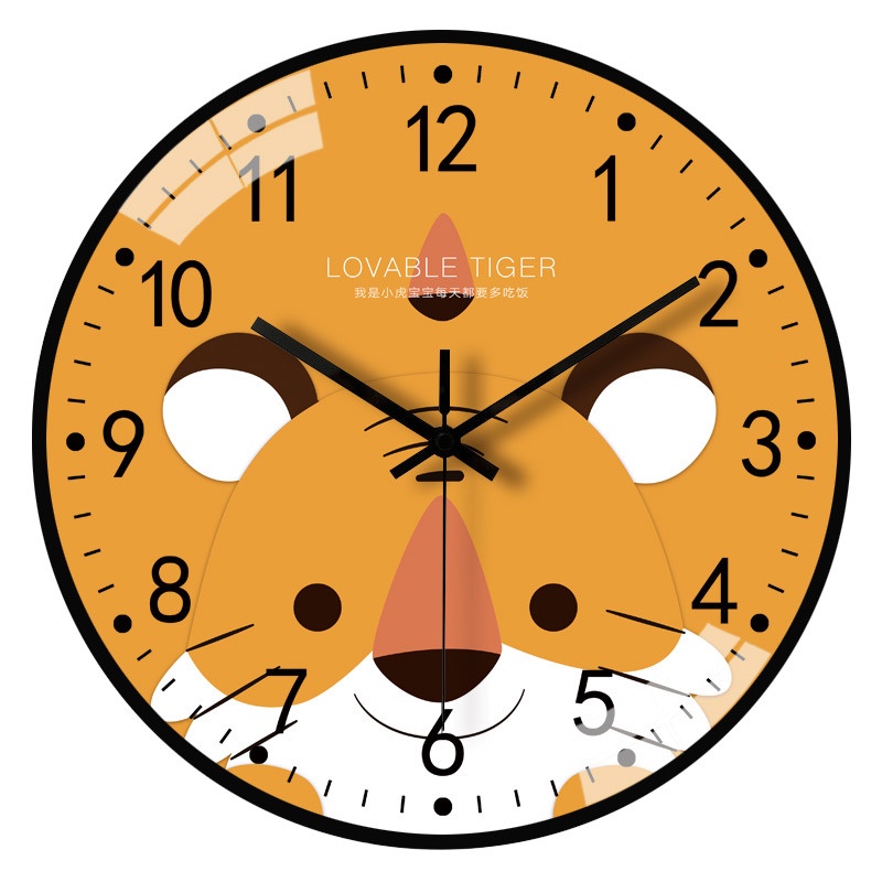 Đồng Hồ Treo Tường 20Cm Thiết Kế Hình Động Vật Hoạt Hình Đơn Giản Hiện Đại