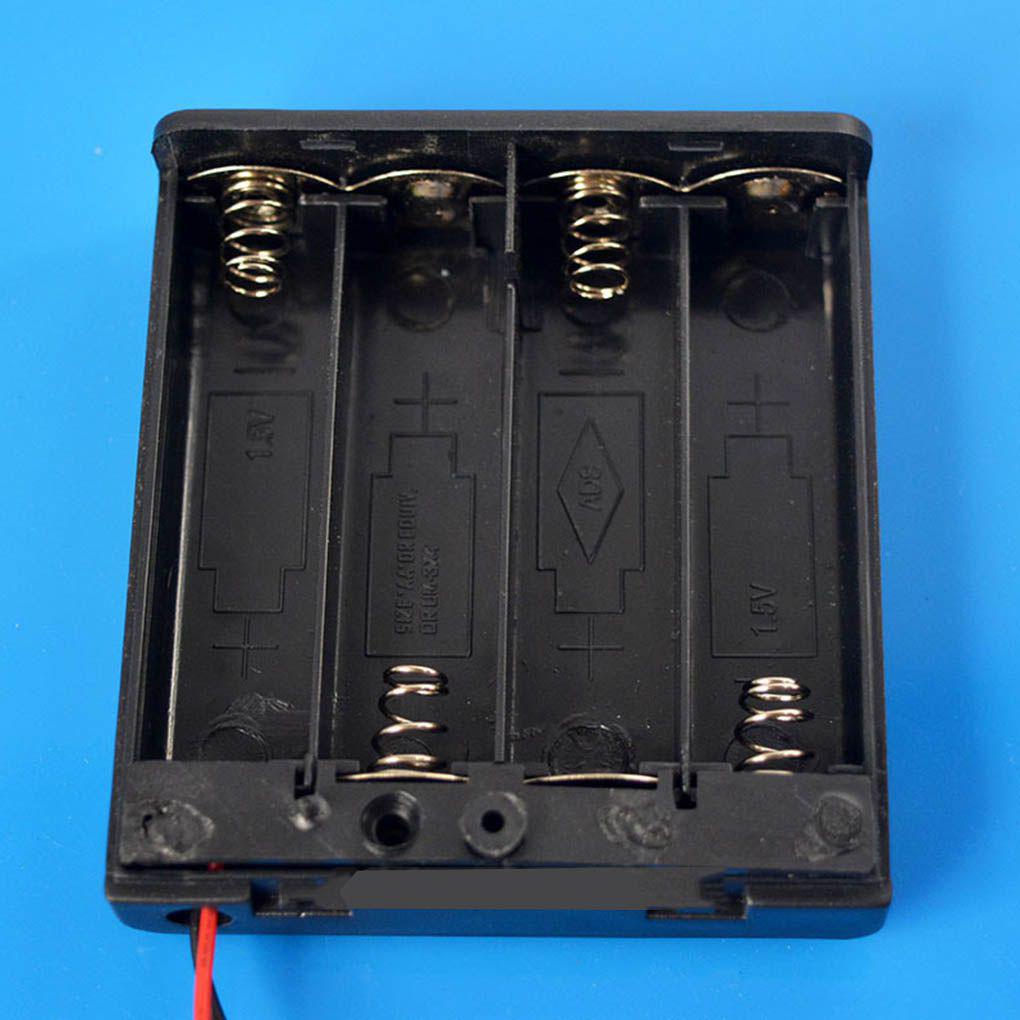 Hộp Đựng Pin 4 Pin AA 6V Màu Đen