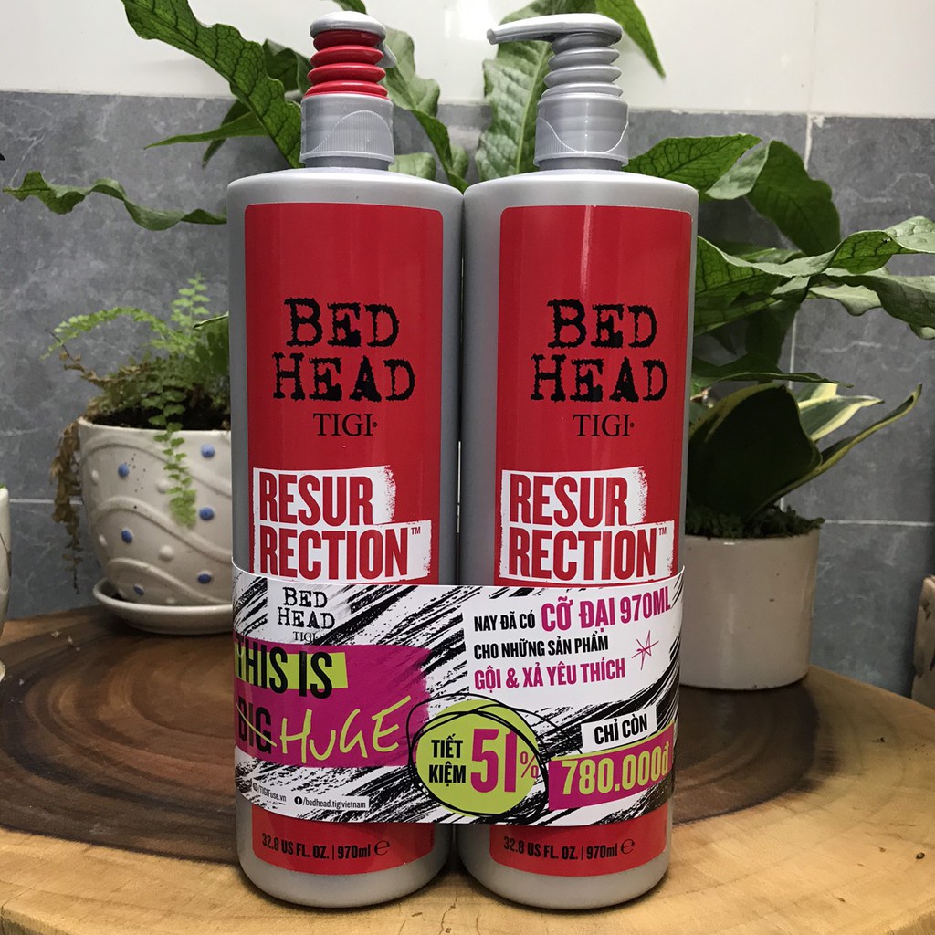 Dầu gội xả Tigi Bed Head Urban Antidotes Resurrection 750mlx2