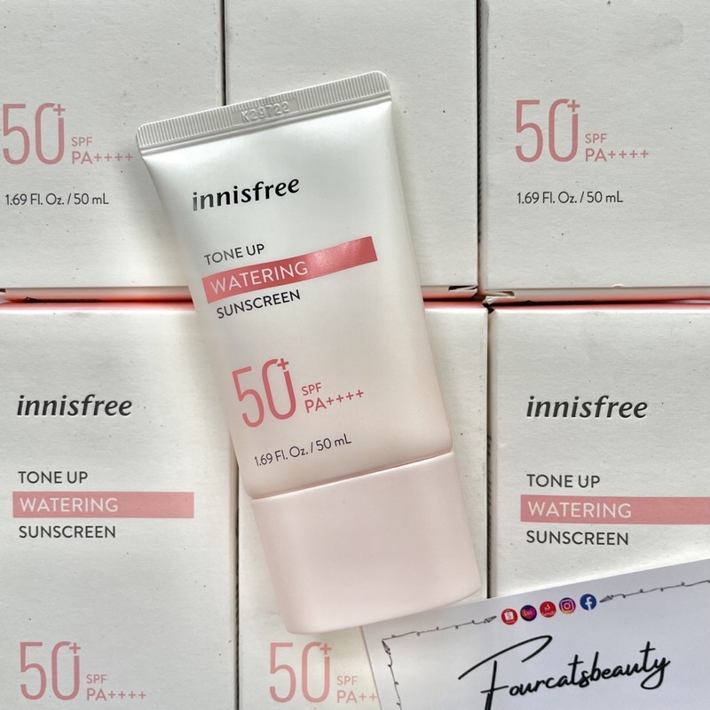 Kem Chống Nắng Nâng Tông, Dưỡng Ẩm Da Innisfree Tone Up Watering Sunscreen SPF50+PA++++ 50ml