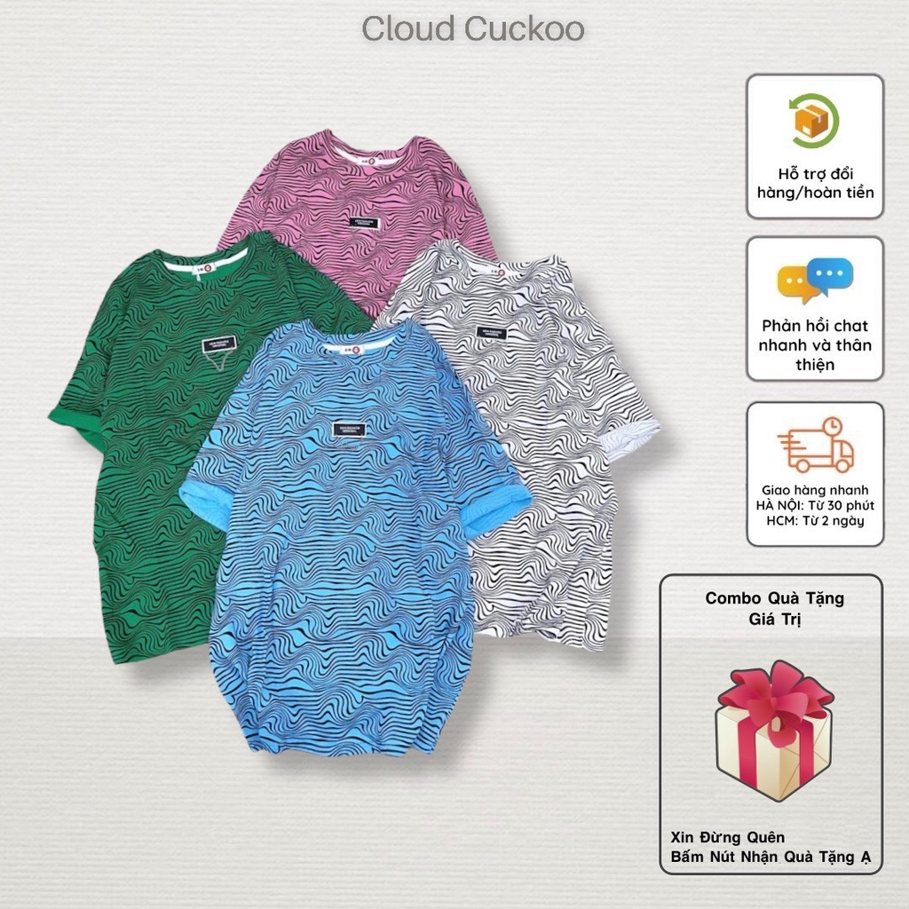 Áo Thun Họa Tiết Zebra Chất Cotton Mềm Mịn Phom Áo OverSize Hàn Quốc - Mã Số: YG59