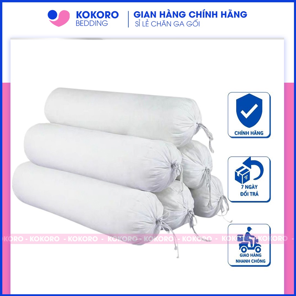 Ruột Gối Ôm Kokoro Chất Liệu Bông Gòn Nhân Tạo Trắng Tinh Khiết Kích Thước 35cmx100cm