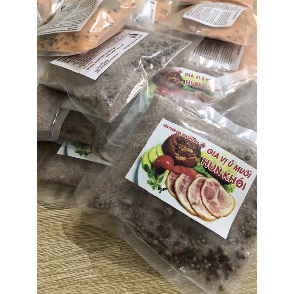 Gia vị ủ muối Hun khói (gói 110gr cho 1,5kg thịt)