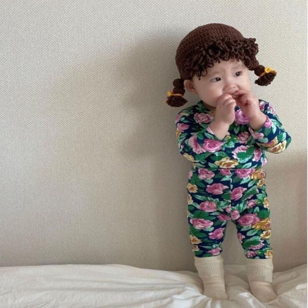 Mũ Đan Len Thoáng Khí Thoải Mái Dễ Thương Cho Bé