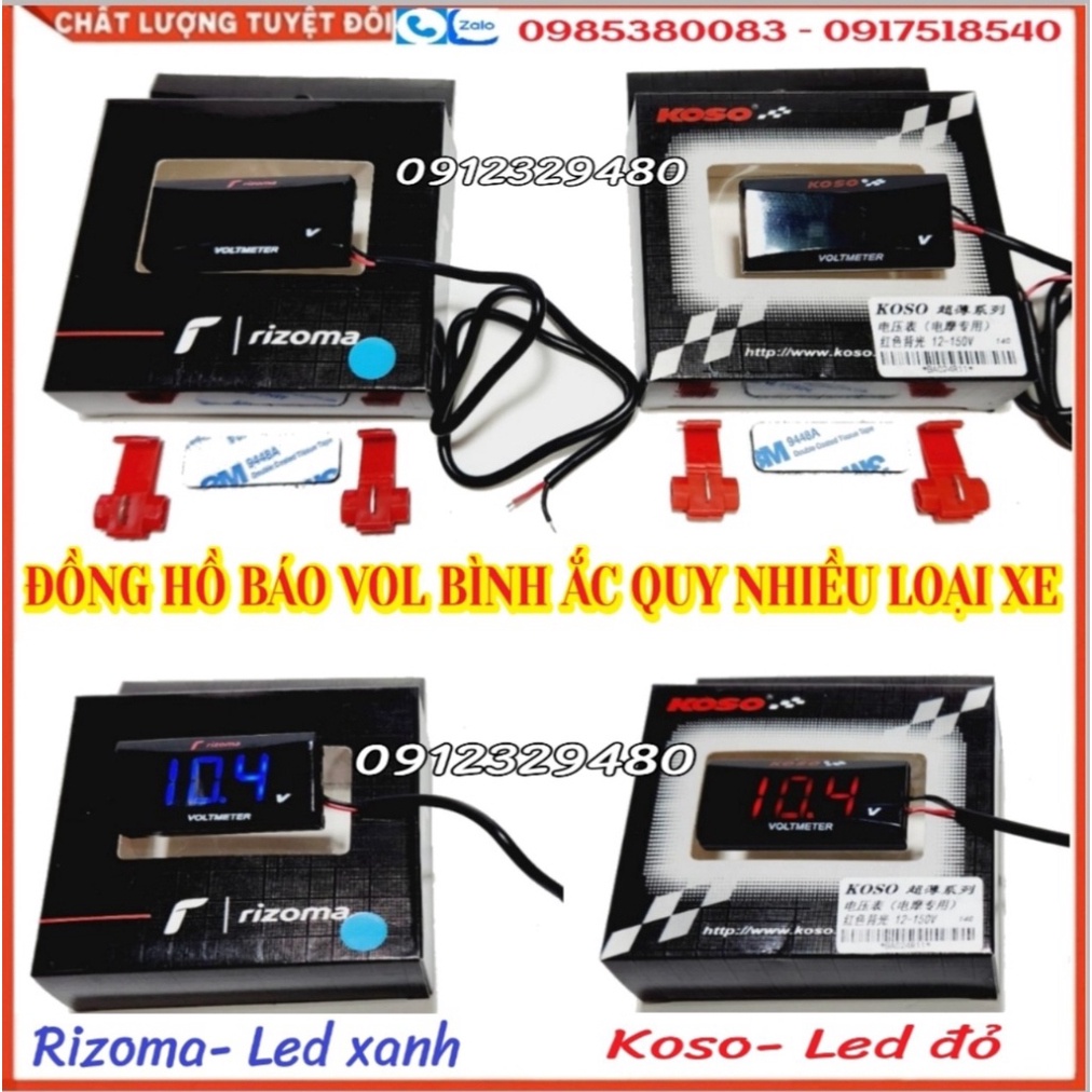 💥Đồng Hồ Đo Vol  Bình Ắc Quy Dùng Cho Nhiều Loại Xe 💥
