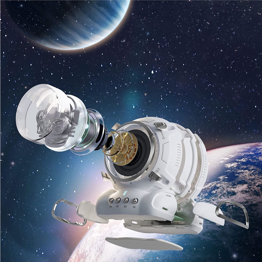 Loa Bluetooth Không Dây Hình Phi Hành Gia Có Đèn Trang Trí Phòng Ngủ / Trẻ Em