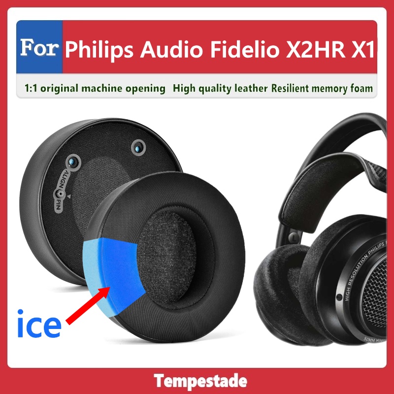 Thích hợp cho Philips Fidelio X2HR X1 Earmuffs Vỏ tai nghe Vỏ bảo vệ tai nghe Phụ kiện thay thế Miến