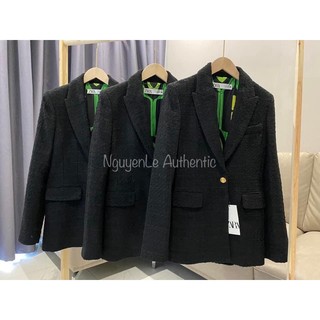 Áo khoác dạ áo blazer nữ Zara auth