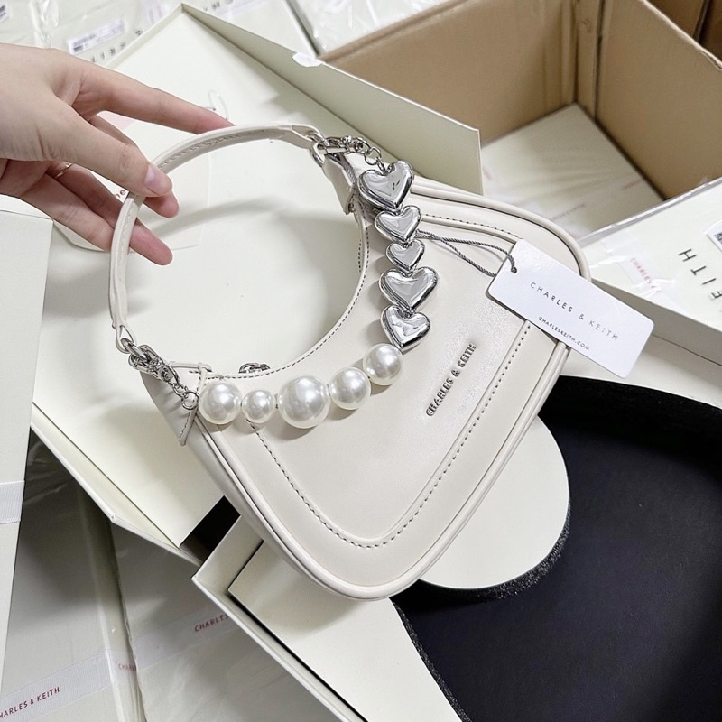Ful Box Gif CNK Dây Ngọc Quay Xách Mới Kèm Dây Đeo Chéo
