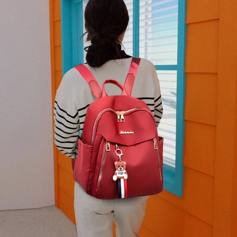 Ba lô IELGY vải oxford nhẹ phong cách Hàn Quốc đi chơi du lịch hoạt động ngoài trời dành cho nữ