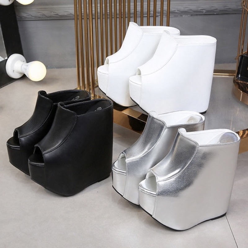 Dép đế xuồng màu trơn 18 cm, hàng cao cấp