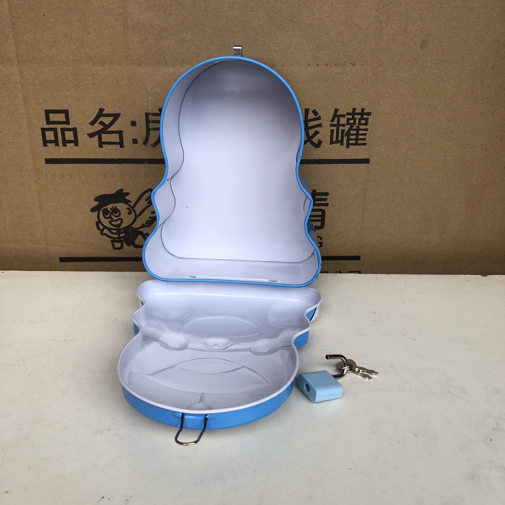Ống heo tiết kiệm bằng sắt có khóa mini-Hình Mon