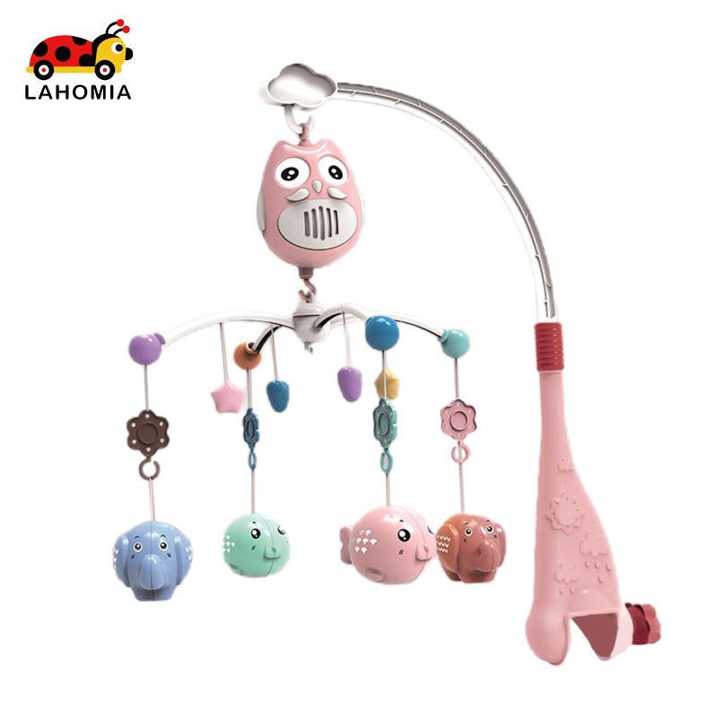 Hộp nhạc LAHOMIA treo trần nhà di động có đèn cho bé sơ sinh