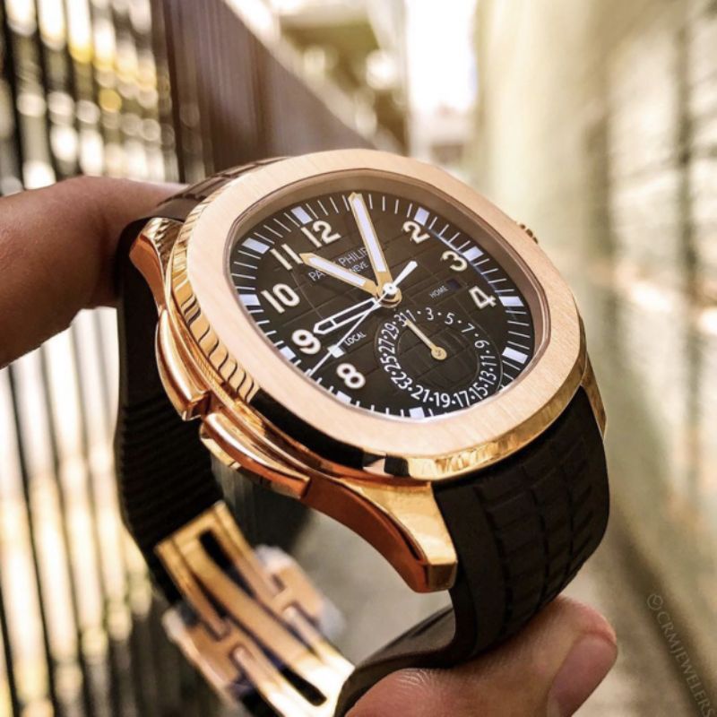 Đồng hồ nam máy cơ Thụy Sĩ Patek size 40mm mạ vàng Thẩm Định Vàng.