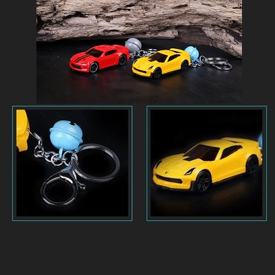 Móc khoá mô hình siêu xe, mô hình khung xe kim loại, mô phỏng chi tiết, bánh xe chạy được