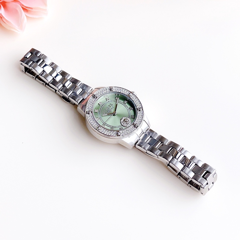 Đồng hồ nữ dây thép Versus By Versace Canton Road Xanh Ngọc