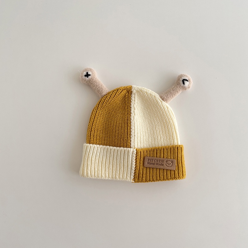 Mũ Len Dệt Kim Đính Đôi Mắt Siêu Dễ Thương Cho Bé